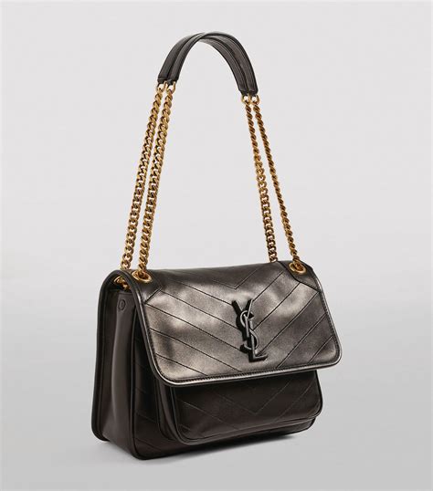 ysl niki bah suede black|YSL lambskin handbags.